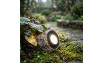 Automatic on/off Solar Lamp with Rock Exterior Dusk-to-Dawn Solar Garden Rock Light Waterproof Stone Lamp Weatherproof for Homeowners, Gardeners, Yard, Pathway, Flower Bed
