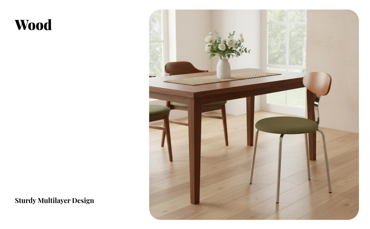 Oval Rearrest Chair Designer Influenced Dining Seat Retro Design Household Furniture for Families, Restaurant Owners, Kitchen, Living Room