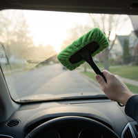 12 Piece Car Glass Cleaner Window Cleaning Equipment, Window Cleaning Kit, Car Window Cleaner for Anti Fog, Scratch-Resistant Microfiber Tool