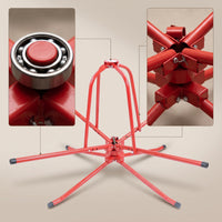 Rotating Underfloor Heating Pipe Dispenser Long-Lasting Pipe Dispenser with Foldable Frame Strong Free-Standing for Installers