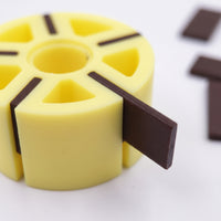 Sander Rotor 9mm X 20mm Rotor with Vanes Replacement Hardware for Mechanics, Hobbyists, Tool Maintenance, Workshops