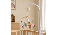 Crib Mobile with Melody Box Wooden Baby Mobile with Melody Box Toy Soft Gentle for Babies, Nursery