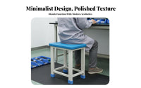 High Load-Bearing Anti-Static Work Stool Wear-Resistant Workshop Sewing Stool Solid Structure Commercial Furniture Rounded Corners for Students, Workers, Technicians, Factory, Hospital, School, Laboratory