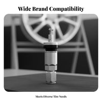 Tire Pressure Valve Stem Wide Compatibility Tire Pressure Track Valve Improves Driving Automotive Parts for DIY Enthusiasts, Drivers, Garage