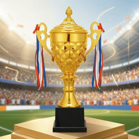 Trophy Cup with Base Gold Trophy Cup Large for Sports Days, Schools, Companies
