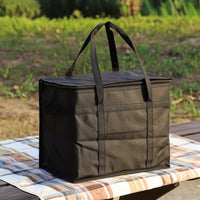 Structured Insulated Tote Bag Zippered Insulated Tote with Front Pocket Large Cooler Bag with Front Pocket Sturdy for Commuters