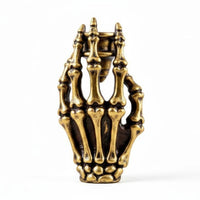 Skull Hand Candlestick Darkly Ornate Design Skeleton Hand Holder Table Ornament