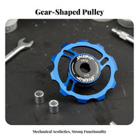 Rear Derailleur Guide Wheel Lightweight Cycle Derailleur Pulley 11T Bearing Pulley Wheel Long-Lasting Fluid Functioning