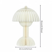 Nordic Design Honeycomb Paper Night Light Simple Design Pleated Paper Table Lamp Indoor Lighting for Bedroom, Living Room, Nursery