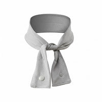 Perforated Neck Cooling Scarf Textured Mesh Cooling Scarf Soft Snap Button Neck Wrap Flexible for Athletes