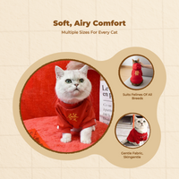 Cat Hoodie, Warm Acrylic, Autumn Winter Pet Apparel