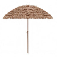 Parasol Fringe Trim Thatched Parasol Swivel Outdoor Shade