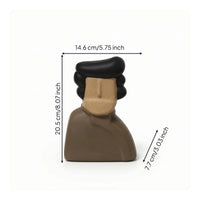 Bust Sculptural Art Piece Matte Figurine for Living Room