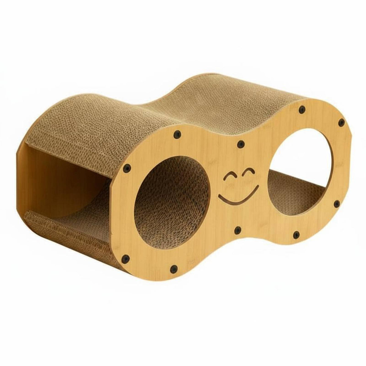 Wavy Cat Scratcher House Construction Pet Supplies Curved Design for Cats