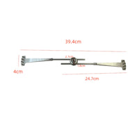 Long Flat Arms Drum Cymbal Sizzler Adjustable Clamp Cymbal Sizzler Silver Silver-Toned Percussion Accessory Riveted Ends