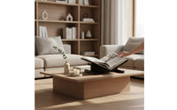 Tabletop Display Rack Solid Wooden Book Stand Angled Magazine Stand for Students, Readers, Desk, Study Room, Reading Corner