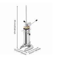 Churros Press Machine Heavy Duty Stainless Steel Churros Machine Ergonomic Handle Manual Churro Maker for Professionals, Snack Shop, Bakery