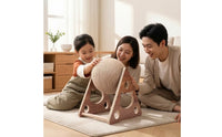 Rope-Wrapped Cat Scratching Ball Triangular Scratcher with Wooden Frame Sturdy Cat Scratcher Toy Interactive for Cats, Kittens, Living Room, Apartment