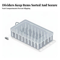 Large Capacity Sewing Thread Storage Box Dustproof Sewing Thread Container Transparent for Quilters, Hobbyists, Desktop, Craft Room, Travel