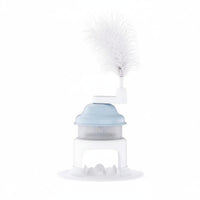 Ribbed Interactive Feline Brain-Teaser Toy Dome-Shaped Feline Brain-Teaser Toy Clear Brain Game Enrichment