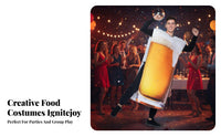 Funny Beer Bottle Suit for All Genders Beer-Themed Tunic Eye-Catching Food and Drink Outfit Fun Design for Party-& Attenders, Teenagers, Halloween Parties, German Beer Festival, Promotional Events, Stage Performances