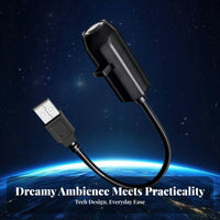 Moon Projection Lamp Interchangeable Patterns USB Celestial Body Light Caster Creates Romantic Atmosphere Celestial Body Projection Night Light