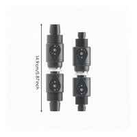 2 Pieces Ball Stopcock with Quick Connector Smooth Action Inline Shut off Ball Stopcock Tubing Connector with Control Lever for Water Circulation