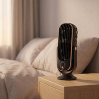 USB Fan with LED Screen Adjustable for Dorm Room, Bedroom, Students