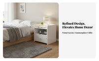 With secure secureable Nightstand minimalist design Slim Bedside secureer Space-Saving Design Bedroom Furnishing for Students, Apartment Dwellers, Homeowners, Small areas, Dorm Room, Home Office