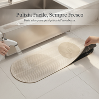 Japanese Style Diatomaceous Earth Absorbent Kitchen & Bath Mat, Non-Slip Quick Dry Floor Mat
