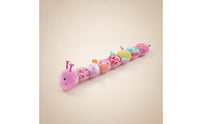 Caterpillar Toy with Embroidered Face Cushioned Caterpillar Stuffed Toy Soft Sensory-Friendly for Infants, Tummy Time