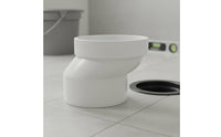 PVC Toilet Shifter Anti-Clogging Offset Toilet Drain Connector Smooth Inner Wall Plumbing Fitting for Washroom