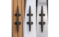 Mooring Cleat Black Boat Rope Cleat Low-Profile Hardware for Boats