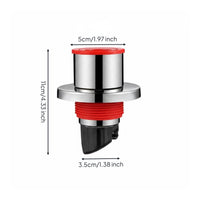 Sewer Pipe Seal Universal Fit Anti-Smell Stopper Plug High Drainage Rate Floor Drain Backflow Preventer for Balcony, Lavatory