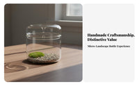 Glass Micro-Landscape Bottle Versatile Micro Landscape Bottle Great Gift Glass Terrarium Jar for Plant Lovers, DIY Enthusiasts, Bedroom, Office, Study