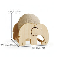 Interactive Cat Scratching Toy Stable Scratcher with Wooden Solid Frame Scratcher Toy Natural for Kittens