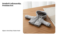 Doll Clothes Modern Design Doll Hoodie Fashionable Miniature Button-up Sweatshirt for Display