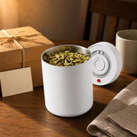 Electric Vacuum Canister Indicator Lights Vacuum Coffee Canister Release Release Mechanism Stainless Steel Coffee Container