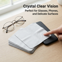 Microfiber Cleaning Cloths for Glasses, Lenses, Screens, Jewelry & Optical Devices - Microfibre Cloths for Delicate, 100 Pack
