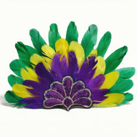 Feather Headdress Sequined Feather Crown Stunning for Performers