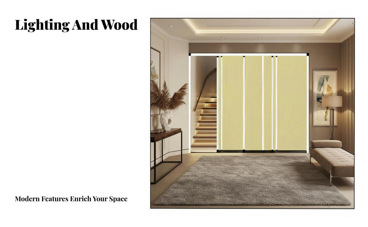Foldable Sliding Folding Partition Movable Accordion Partition Sound-Insulating Room Divider Portable for Homeowners, Office Workers, Event Planners, Bedroom, Balcony, Studio Apartment, Exhibition