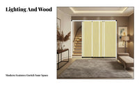 Foldable Sliding Folding Partition Movable Accordion Partition Sound-Insulating Room Divider Portable for Homeowners, Office Workers, Event Planners, Bedroom, Balcony, Studio Apartment, Exhibition