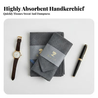 Soft and Comfortable Plaid Gentleman's Handkerchief Vintage Design Men's Cotton Handkerchief Highly Absorbent for Gentlemen