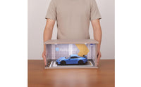 1:18 LED Model Car Display Case Car Display Box Realistic Details LED Parking Scene for Kids, Shelf, Desk