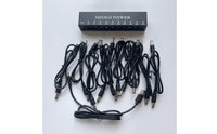 Guitar Pedalboard Power Module Supply Compact Pedalboard Power Module Supply with USB Port Low-Noise for Guitarists