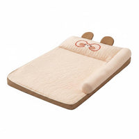 Ice Silk Pet Mat Easy to Clean Self Cooling Pad Safe Material for Summer, Indoor