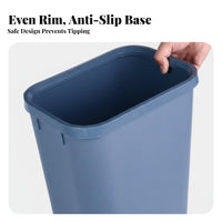 Small Trash Can Thickened Material Square Trash Can Sturdy Rubbish Bin for Hotel Managers, Homeowners, Kitchen, Restaurants, Restroom