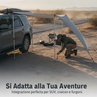 Car Side Awning for RVs and Camping, UV Protection, Trunk Extension Canopy