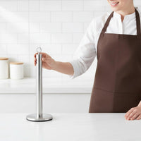 Stainless Steel Paper Towel Stand Weighted Base Household Organizer