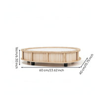 Oval Cat Scratching Lounge with Feet Woven Cat Scratcher Lounge Bed 2-in-1 Pet Furniture Cozy for Kittens